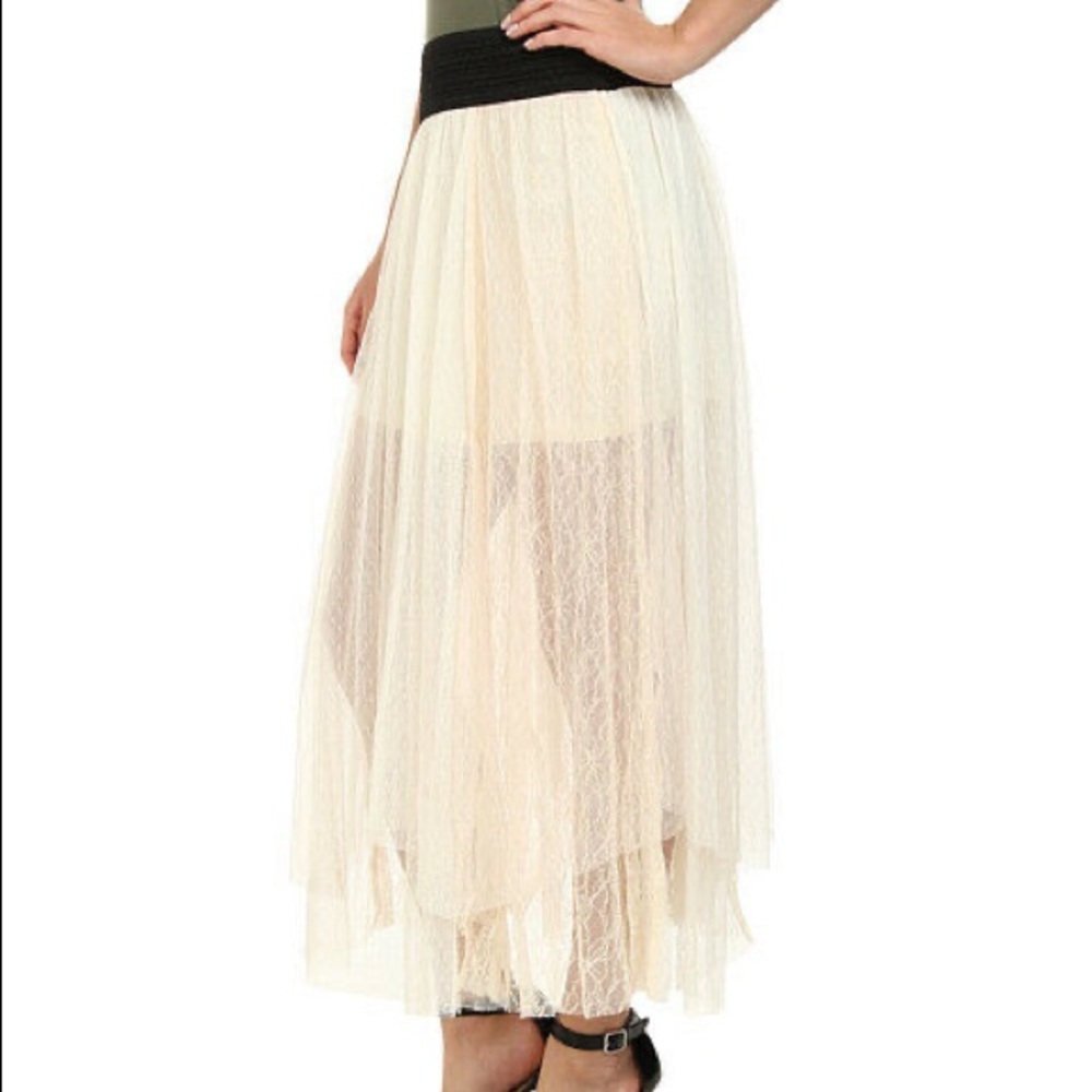 NWT Free People Ivory Skirt